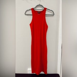 Red MIDI dress